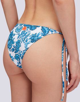 FLOWER PRINT ONE-PIECE SWIMMING COSTUME