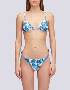 FLOWER PRINT ONE-PIECE SWIMMING COSTUME