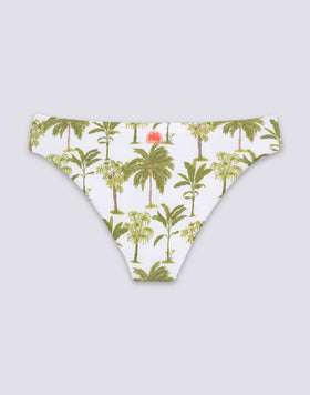 MARISOL - BOTANICAL PRINT TERRY CLOTH CULOTTE BIKINI BOTTOMS