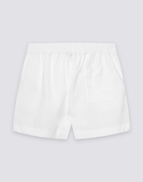 WOMEN'S ELASTICATED WAIST SHORTS IN COTTON POPLIN