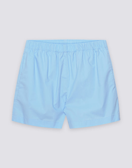 WOMEN'S ELASTICATED WAIST SHORTS IN COTTON POPLIN