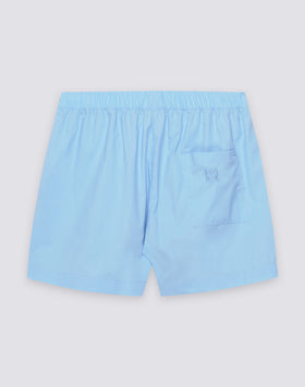 WOMEN'S ELASTICATED WAIST SHORTS IN COTTON POPLIN