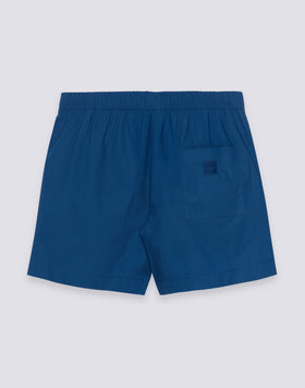 WOMEN'S ELASTICATED WAIST SHORTS IN COTTON POPLIN