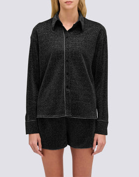 WOMEN'S LONG-SLEEVED LUREX SHIRT