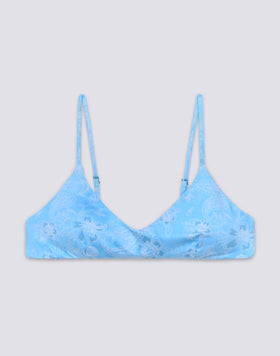LAUDERDALE - HIBI PAISLEY BANDANA PATTERN BRALETTE BIKINI TOP