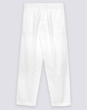 WOMEN'S LONG CIGARETTE TROUSERS IN POPLIN COTTON