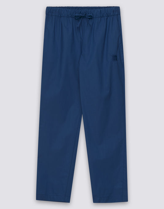 WOMEN'S LONG CIGARETTE TROUSERS IN POPLIN COTTON