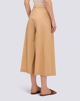 POPLIN PALAZZO TROUSERS