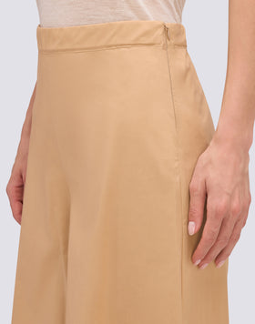 POPLIN PALAZZO TROUSERS