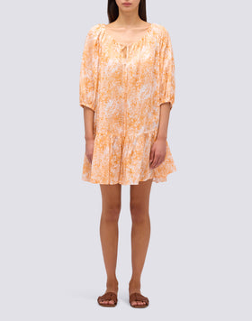 FLEUR DE JOIE PRINT SHORT DRESS