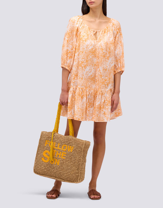 FLEUR DE JOIE PRINT SHORT DRESS