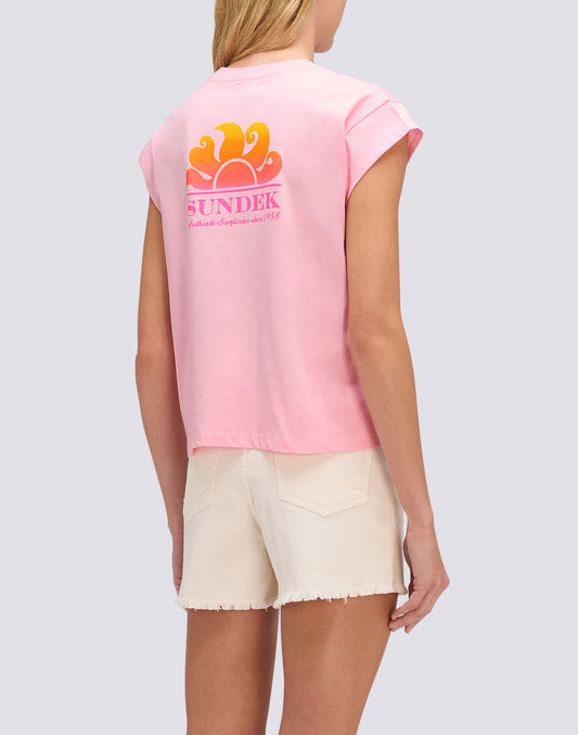 WOMEN'S T-SHIRT WITH GRADIENT PRINT