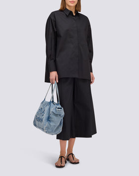 LONG-SLEEVED POPLIN SHIRT