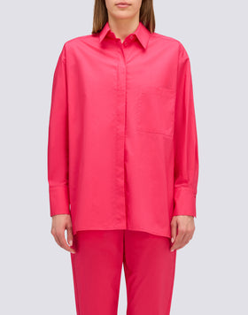 LONG-SLEEVED POPLIN SHIRT