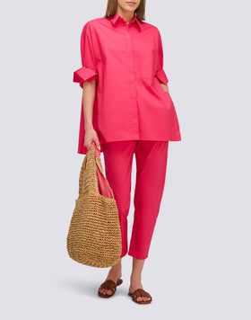 LONG-SLEEVED POPLIN SHIRT