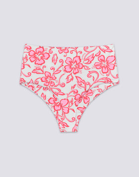 IPANEMA - HIGH-WAISTED CULOTTE BIKINI BOTTOMS WITH SK23 PRINT
