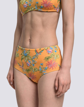 IPANEMA - HIGH-WAISTED SWEET PARROT PRINT CULOTTE BOTTOMS