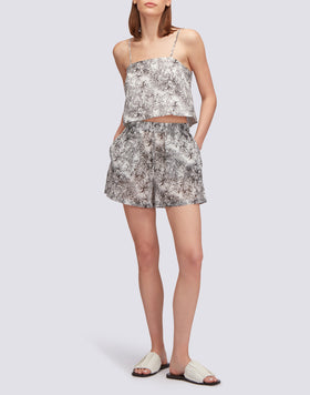 TOP IN VOILE COTTON FLEUR DE JOIE PRINT