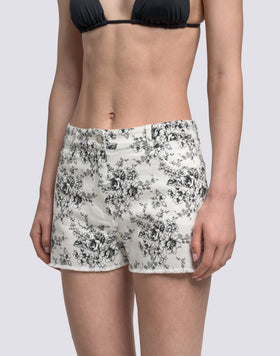 ROSE DE JOIE PATTERNED WOMEN'S SHORTS