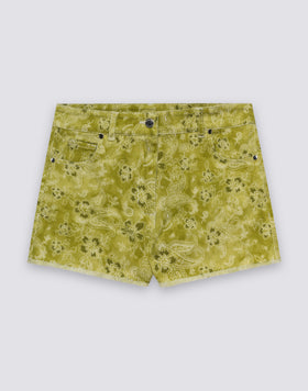 HIBI PAISLEY PATTERNED WOMEN'S SHORTS