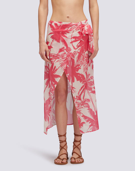 PAREO WITH TROPIC SAVANNAH PRINT