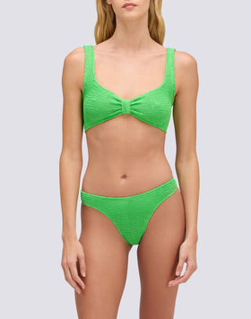 BRALETTE TOP IN EMBOSSED FABRIC