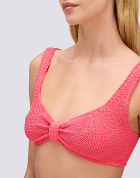 BRALETTE TOP IN EMBOSSED FABRIC
