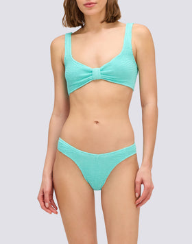 BRALETTE TOP IN EMBOSSED FABRIC