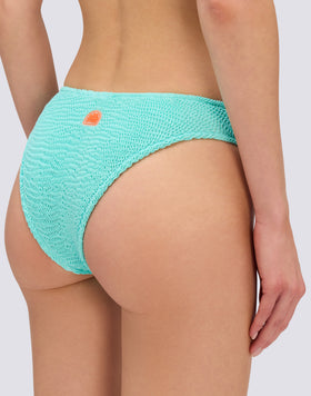 HIGH-LEG BRIEF IN EMBOSSED FABRIC