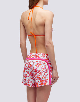 COAST - REPREVE® SWIMMING SHORTS WITH HIBISCUS PRINT