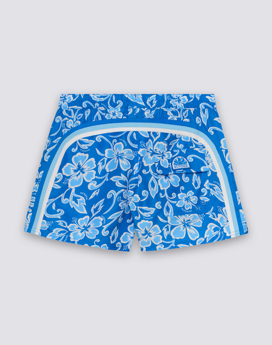 COAST - REPREVE® HIBISCUS SK23 PRINT BEACH SHORTS