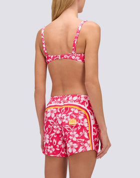 COAST - REPREVE® HIBISCUS SK23 PRINT BEACH SHORTS