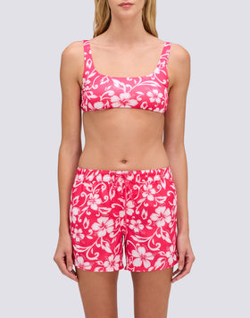 COAST - REPREVE® HIBISCUS SK23 PRINT BEACH SHORTS