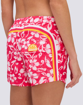 COAST - REPREVE® HIBISCUS SK23 PRINT BEACH SHORTS