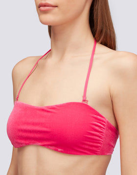 BERGMAN - VELVET BANDEAU TOP