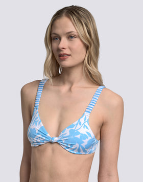 SCARLETT - BIKINI TOP BRALETTE STAMPA PATCHY FLOWERS