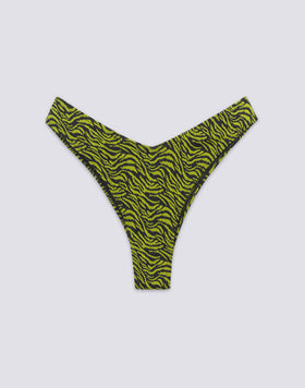 LOREN - SLIP BIKINI SGAMBATO CON FANTASIA ZEBRATA