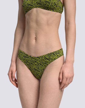 LOREN - SLIP BIKINI SGAMBATO CON FANTASIA ZEBRATA