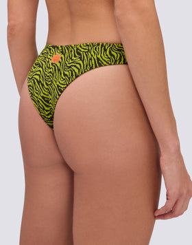 LOREN - HIGH-CUT BIKINI BOTTOMS WITH ZEBRA PRINT