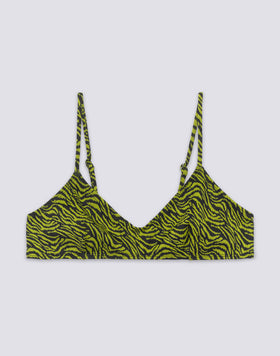 ELODIE - BIKINI TOP BRALETTE CON FANTASIA ZEBRATA