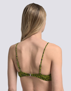 ELODIE - BIKINI TOP BRALETTE CON FANTASIA ZEBRATA