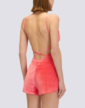 HAYWORTH - VELVET SHORTS SWIMSUIT