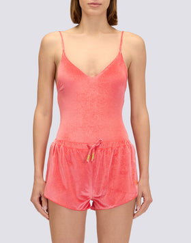 HAYWORTH - VELVET SHORTS SWIMSUIT