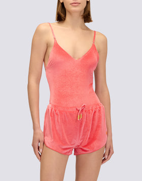 HAYWORTH - VELVET SHORTS SWIMSUIT