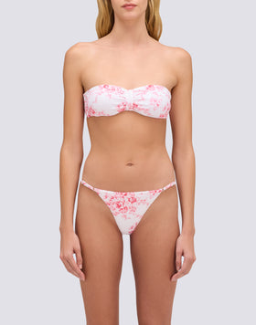 IONI - ROSE DE JOIE PATTERNED BAND BIKINI TOP