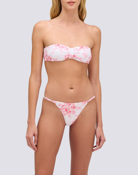 IONI - ROSE DE JOIE PATTERNED BAND BIKINI TOP