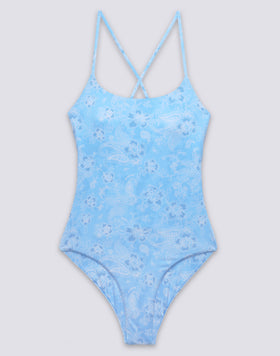 HIBI PAISLEY BANDANA PATTERNED ONE-PIECE SWIMSUIT