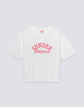 WOMEN'S CROPPED VINTAGE WASH T-SHIRT