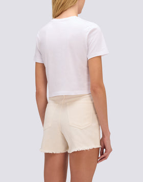 WOMEN'S CROPPED VINTAGE WASH T-SHIRT