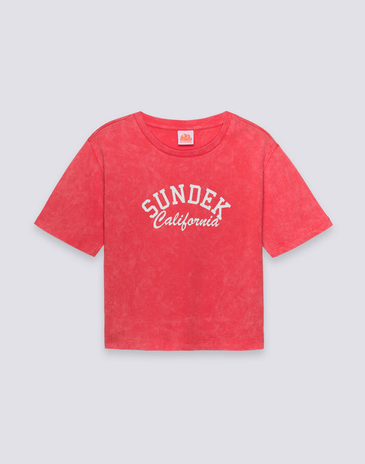 WOMEN'S CROPPED VINTAGE WASH T-SHIRT